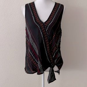 NWT Allison Joy Darby side knot tank blouse medium